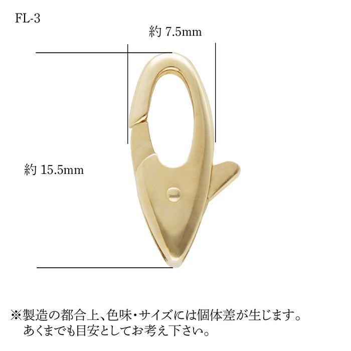 K18YG FL-3 ロブスターフック　クラスプ