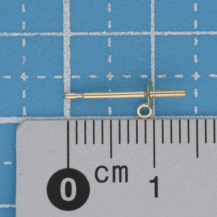 K18YG　ブラピアス0.9　3.5㎜皿
