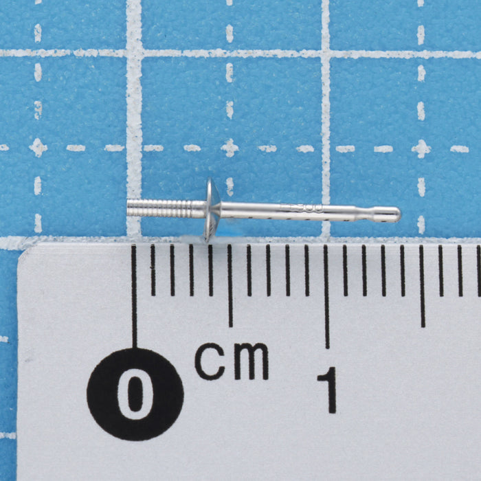 Pt900直結ピアス0.9　3.0ｍｍ～3.5ｍｍ皿　皿下9.5ｍｍ