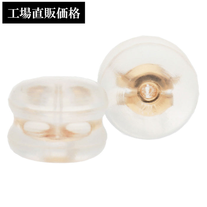 K18PG 地金入シリコンキャッチタル型