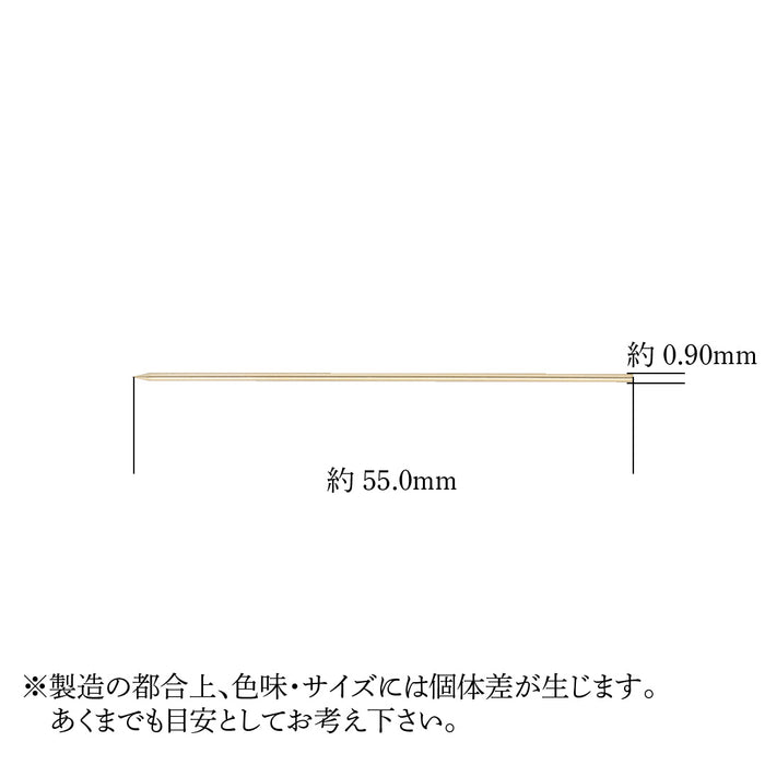 K18YG ピンブローチ針