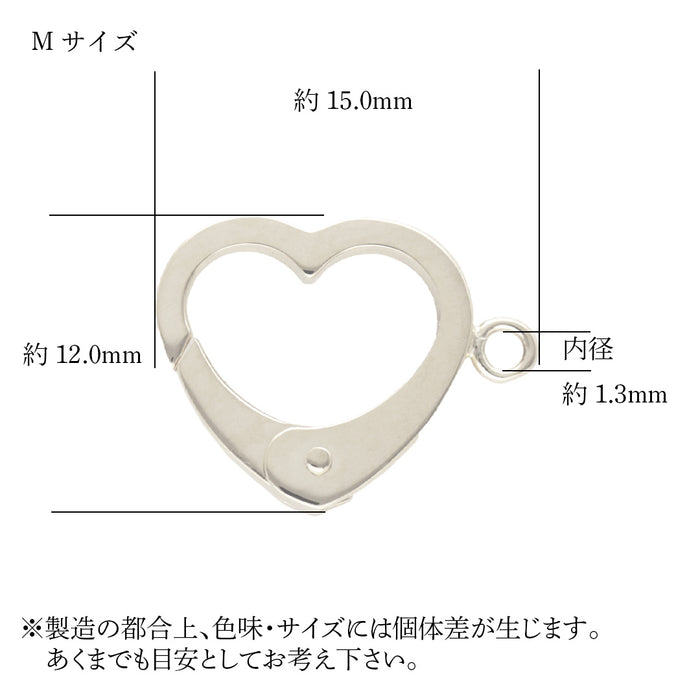 K18WG デザインフック　ハート　M