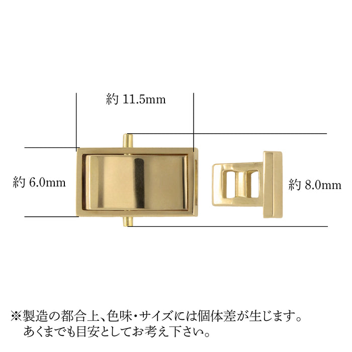 K18YG　ボックスクラスプ