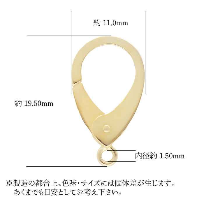 K18YG デザインフック　シズク大