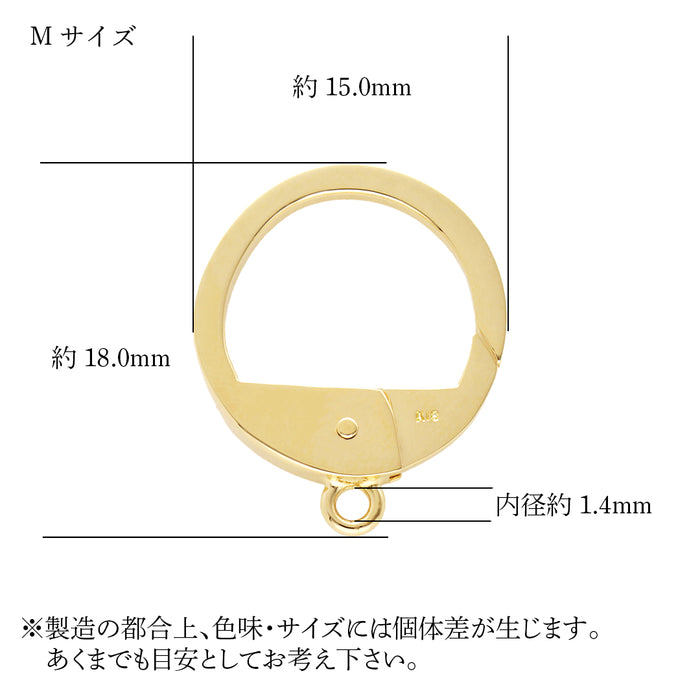 K18YG デザインフック　ラウンド大