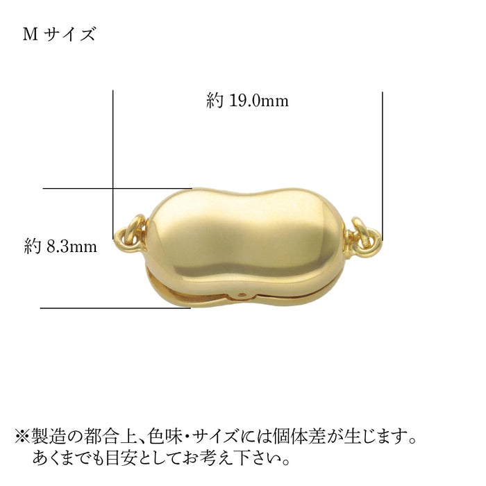 SV　ビーンズクラスプ　M
ホーニング　金メッキ