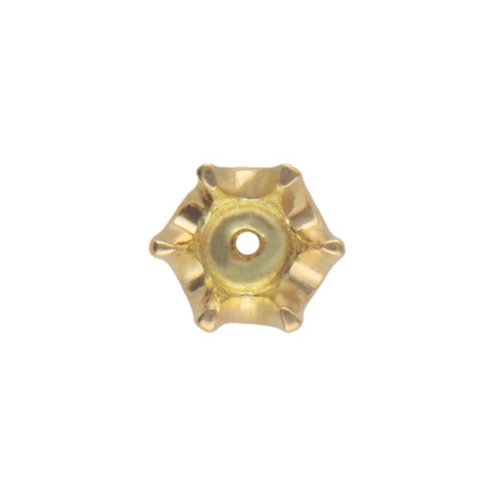 K18YG 6本爪ティファニー枠
底有り 0.10ct