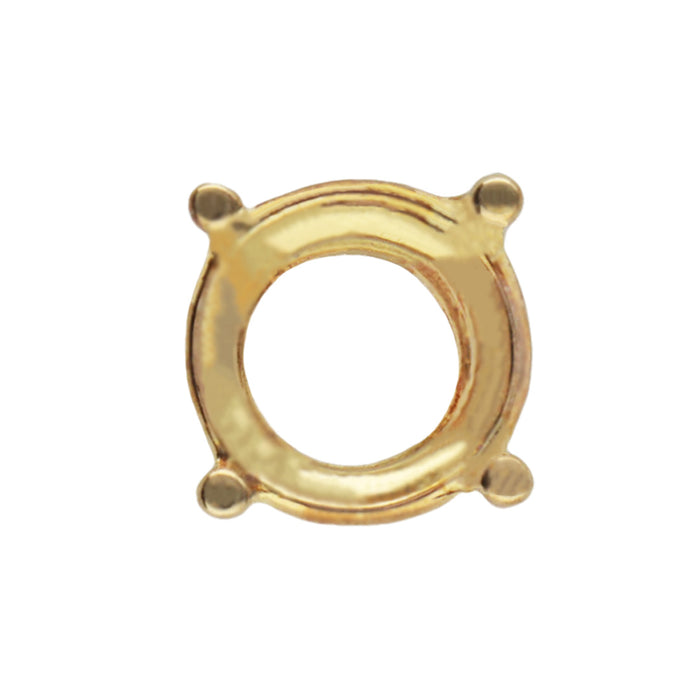 K18YG 4本爪シャトン枠 0.70ct