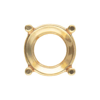 K18YG 4本爪シャトン枠 1.00ct