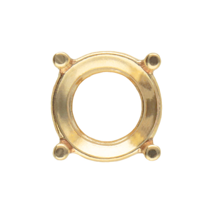 K18YG 4本爪シャトン枠 1.00ct
