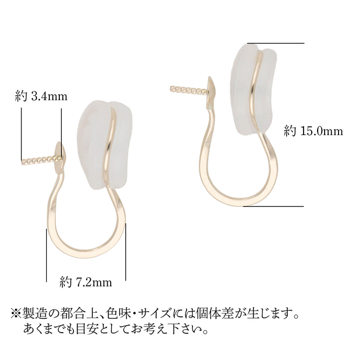 K10YG カフイヤリング直結3mm皿