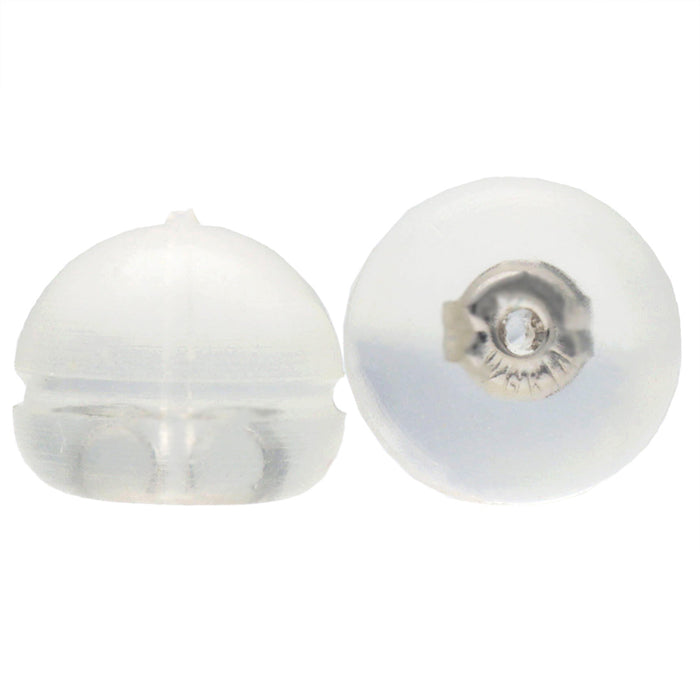 K14WG地金入シリコンキャッチドーム型