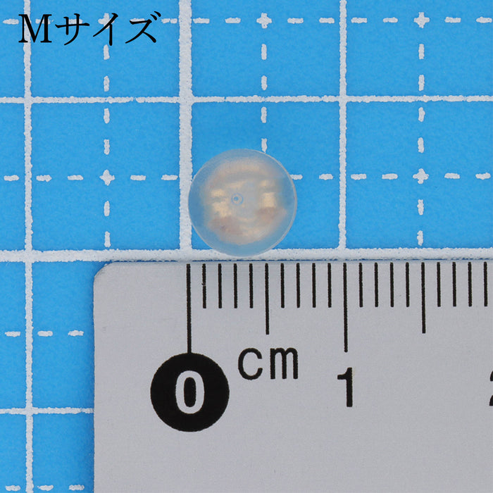 K14WG地金入シリコンキャッチドーム型