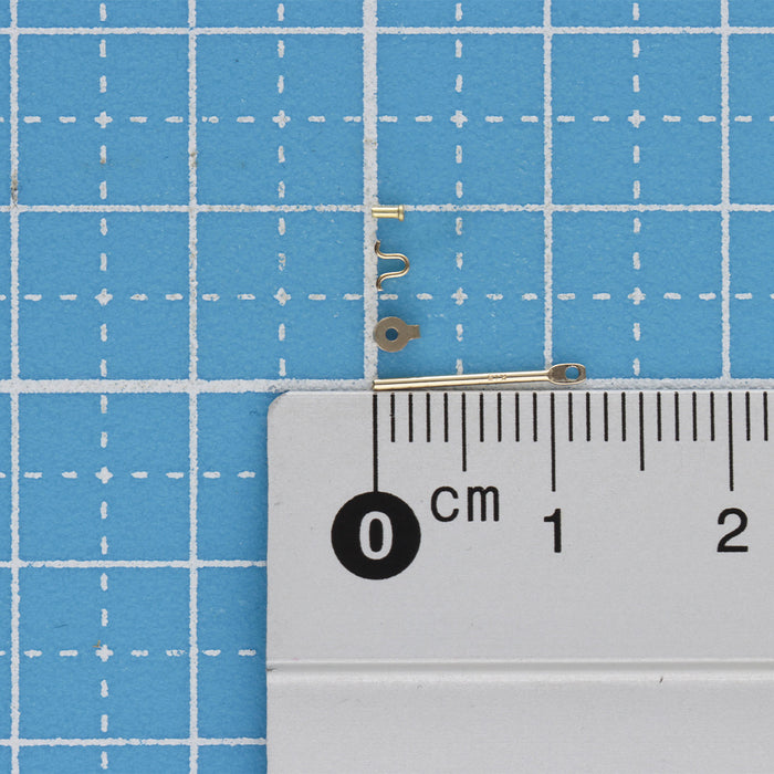 K18YGクロッシング金具No.2カシメ前受けあり