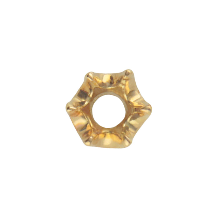 K18YG 6本爪ティファニー枠
底開き 0.10ct