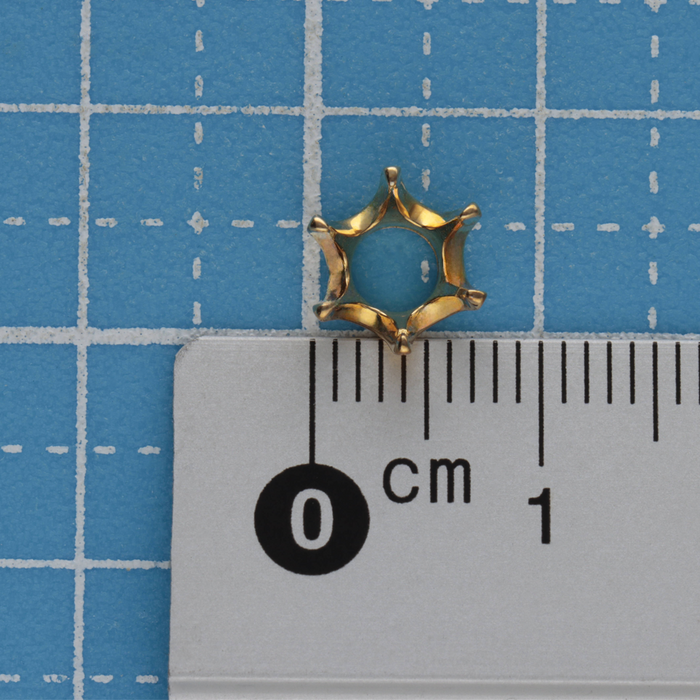 K18YG 6本爪ティファニー枠
底開き 1.00ct