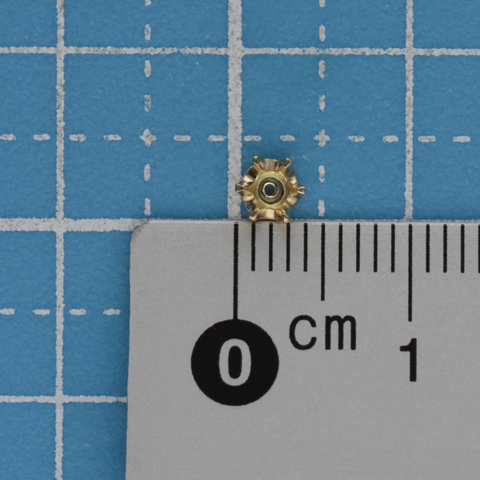 K18YG 6本爪ティファニー枠
底有り 0.10ct