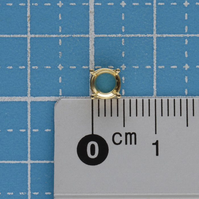 K18YG 4本爪シャトン枠 0.50ct