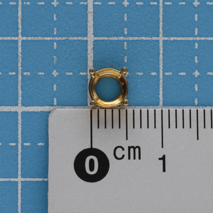 K18YG 4本爪シャトン枠 0.70ct