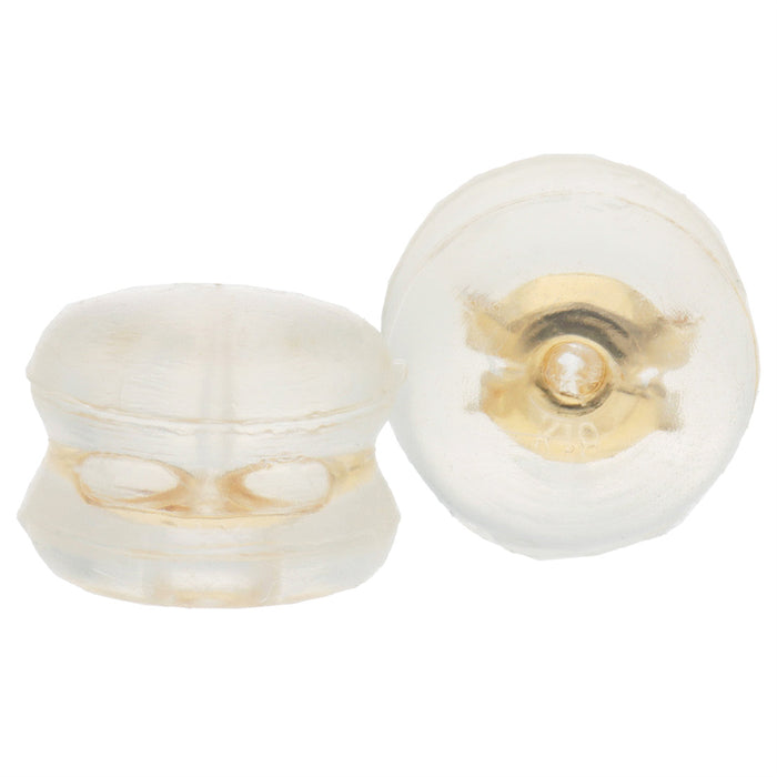 K18YG 地金入シリコンキャッチタル型