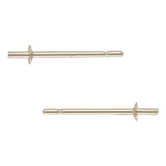 K10YG direct earrings 0.65 2mm plate 9.0mm below plate