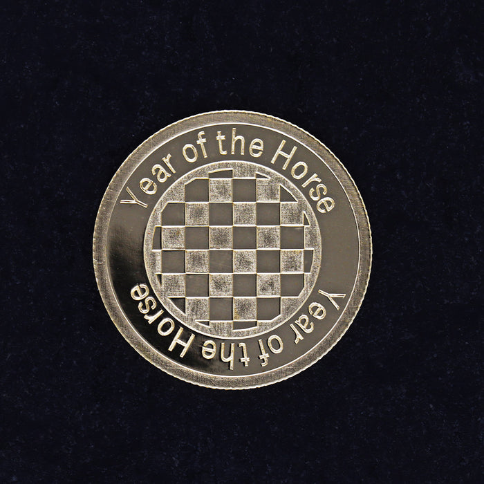 【受注販売/納期約3週間】K24 KOHSAiオリジナル純金メダル「午」