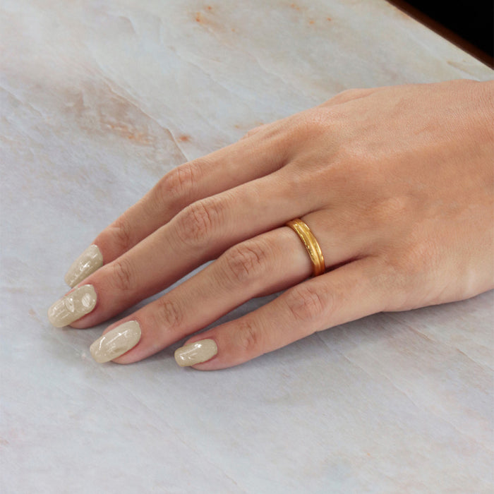 【受注販売/納期約3週間】K24 純金リング (センターライン)